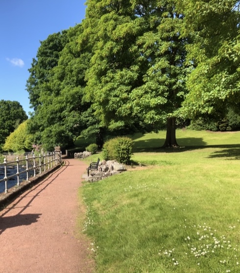 Hampstead Park - beautiful green park with trees and a path
